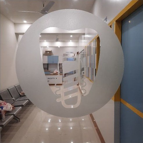 Corridor and patient waiting area inside Chaturvedi Dental Clinic